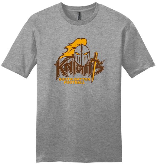 Picture of SDK Football - Youth/Unisex -  Short Sleeve Tee by District DT6000(Y) - Grey Frost or White