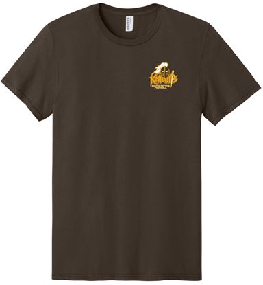 Picture of SDK Football - Youth/Unisex - Short Sleeve Tee w/ Left Chest Logo by Jerzees 363Y/363M - Chocolate Brown