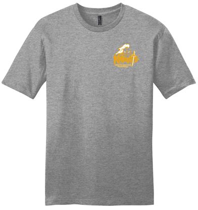 Picture of SDK Football - Youth/Unisex - Short Sleeve Tee w/ Left Chest Logo by District DT6000(Y) - Grey Frost or Heather Brown