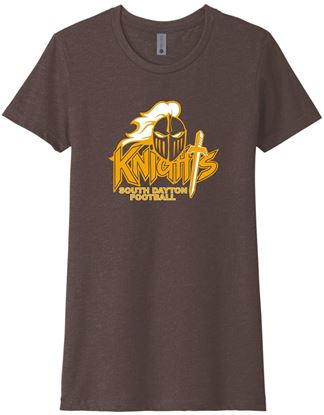 Picture of SDK Football - Ladies - CVC Short Sleeve Tee by Next Level 6610 - Espresso