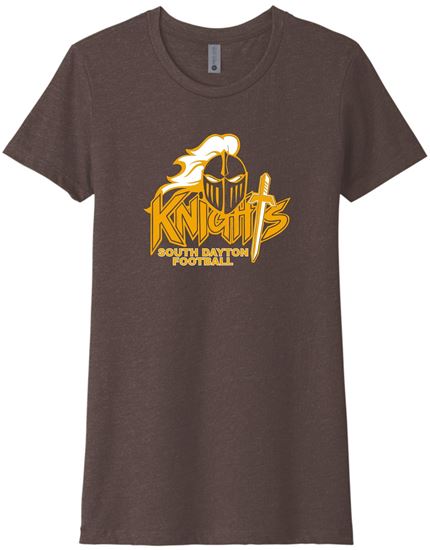 Picture of SDK Football - Ladies - CVC Short Sleeve Tee by Next Level 6610 - Espresso