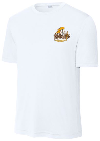 Picture of SDK Football - Youth/Unisex - Dri Fit Tee w/ Left Chest Logo by Sports Tek ST350(Y) - Silver or White