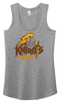Picture of SDK Football - Ladies - Perfect Tri Racerback Tank by District DM138L - Grey Frost or White