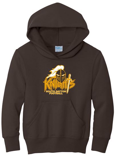 Picture of SDK Football - Youth/Unisex - Hoodie by Port & Company PC90(Y)H - Brown