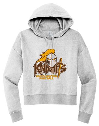 Picture of SDK Football - Ladies - Cropped Hoodie by District DT6101 - Light Heather Grey or White