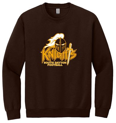 Picture of SDK Football - Youth/Unisex - Crewneck Sweatshirts by Gildan 18000(b) - Brown, Sports Grey, or White