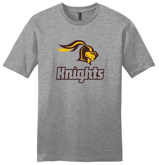 Picture of SDK Football - Youth/Unisex -  Short Sleeve Tee by District DT6000(Y) - Grey Frost or White