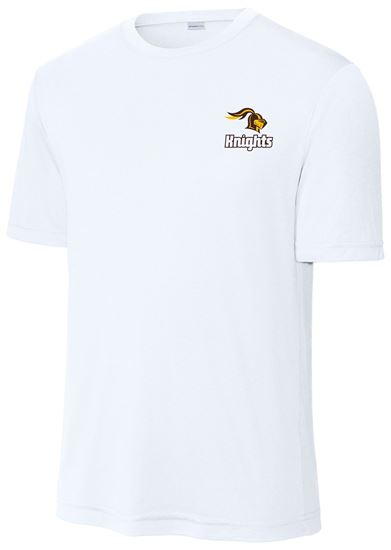 Picture of SDK Football - Youth/Unisex - Dri Fit Tee w/ Left Chest Logo by Sports Tek ST350(Y) - Silver or White
