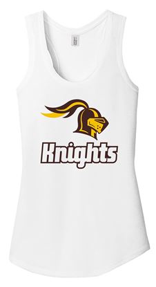 Picture of SDK Football - Ladies - Perfect Tri Racerback Tank by District DM138L - Grey Frost or White