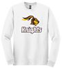 Picture of SDK Football - Youth/Unisex - Heavy Cotton Long Sleeve Tee by Gildan 5400(B) - Sports Grey or White