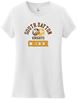 Picture of SDK Cheer - Ladies - Short Sleeve Tee w/ Partial Glitter Logo by District DT6002 - Light Heather Grey or White