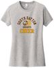 Picture of SDK Cheer - Ladies - Short Sleeve Tee w/ Partial Glitter Logo by District DT6002 - Light Heather Grey or White