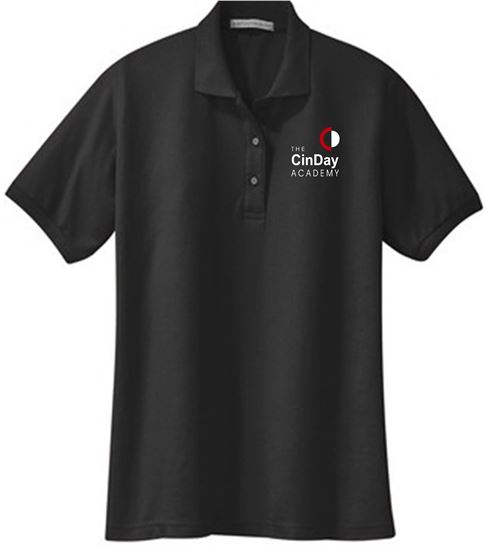 Picture of The CinDay Academy - Ladies - Short Sleeve Uniform Polo by Port Authority L500 - Black, Red, or White