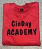 Picture of CinDay Academy - Youth/Unisex - Crewneck w/ Glitter Logo 18000(b) - Red
