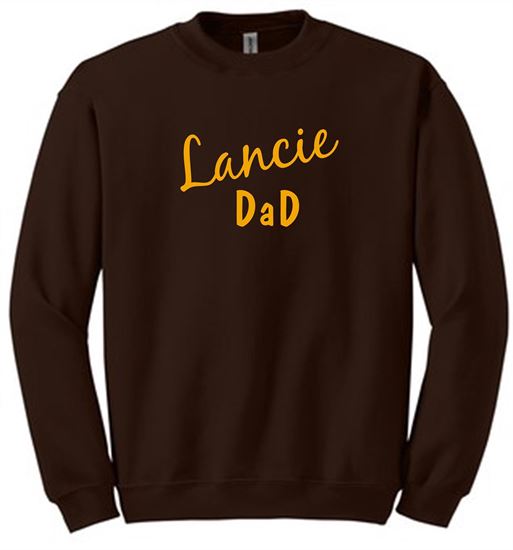 Picture of Alter Lancerettes - Unisex - Lanice Mom/Dad Crewneck by Gildan 18000 - Brown