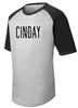 Picture of CinDay Acadamy - Youth/Unisex - Sport-Tek Short Sleeve Colorblock Raglan Jersey (Y)T201- White/ Black