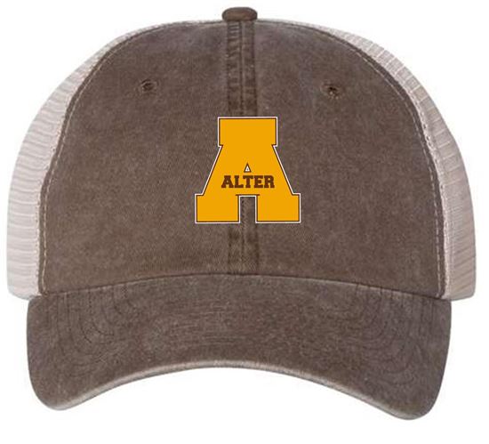 Picture of Alter Dance - Sportsman Pigment-dyed Trucker Cap- SP510 - Brown/ Stone