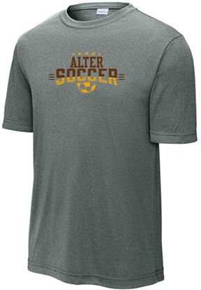 Picture of Alter Boys Soccer - Unisex -  Dri-Fit Tee by Sports Tek ST350  -  Concrete Grey or White - Logo 2