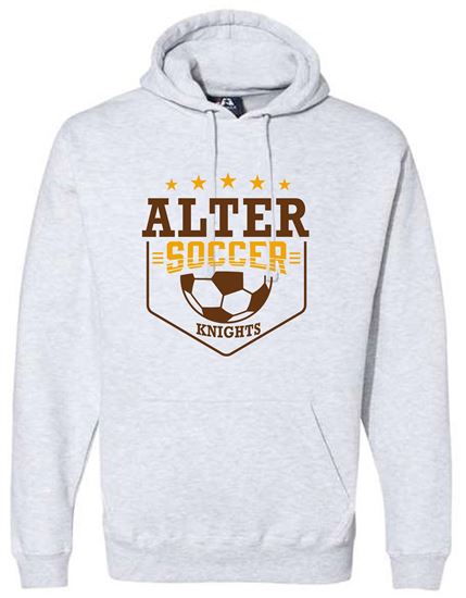 Picture of Alter Boys Soccer - Unisex - Team Hoodie - Premium Heavy Weight Hooded Sweatshirt by J. America 8824 - Ash or Oxford