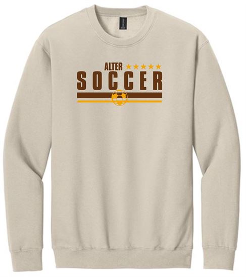 Picture of Alter Boys Soccer - Unisex - Softstyle Crewneck by Gildan SF000 - Sand - Logo 1