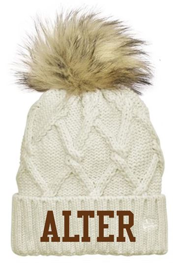 Picture of Alter Boys Soccer- Faux Fur Pom Beanie by New Era NE911 - Ivory
