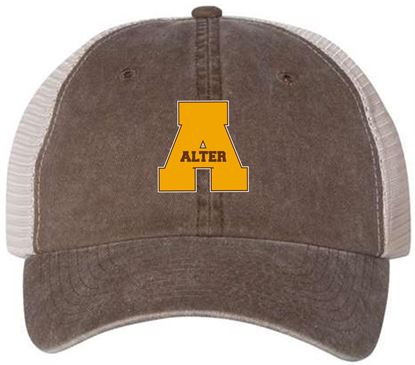 Picture of Alter Boys Soccer - Sportsman Pigment-dyed Trucker Cap- SP510 - Brown/ Stone