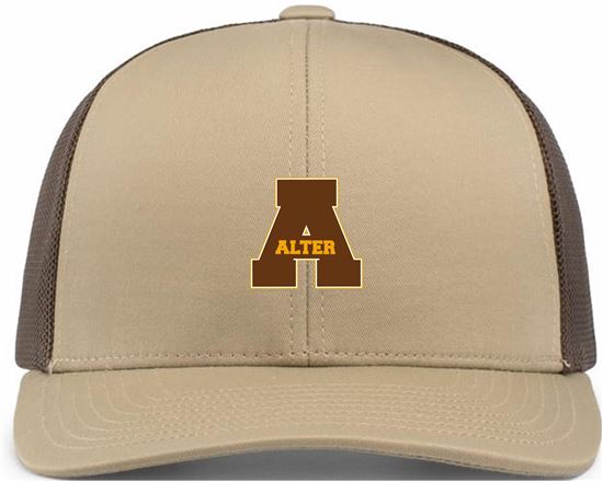 Picture of Alter Boys Soccer- Trucker Snapback Cap by Pacific Headwear 104c -  Brown/Tan