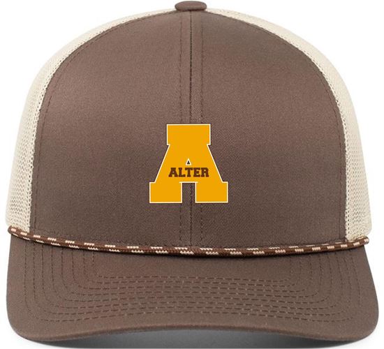 Picture of Alter Boys Soccer - Trucker Snapback Braid Cap by Pacific 104BR - Brown/Tan