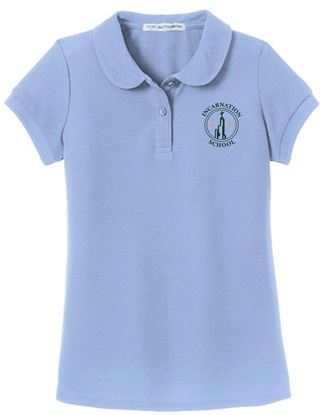 Picture of Incarnation - Girls/Ladies - (Pre K - 8th Grade) - Short Sleeve Uniform Polo by Port Authority YG503/L500 - Light Blue or White