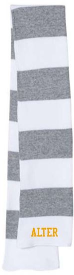Picture of Alter Boys Soccer - Knit Scarf By Sportsman SP02 - White/ Heather Grey