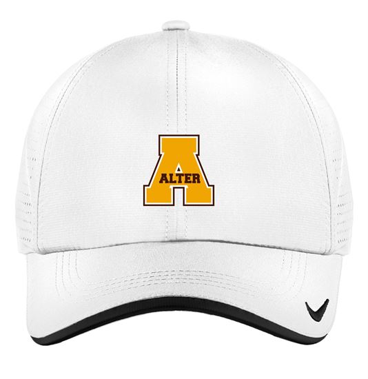 Picture of Alter  - Nike Dri-FIT Swoosh Perforated Cap by Sanmar NKFB6445 - White