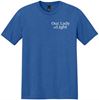 Picture of Our Lady Of Light - Youth & Adult/Unisex -  DryBlend 50/50 Poly Blend Tee w/ Pray For Us Logo by Gildan 8000(b)  - Royal