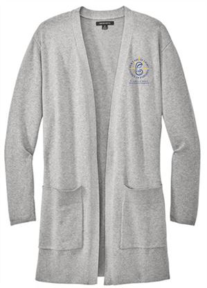 Picture of Our Lady Of Light  Ladies - Open Front Cardigan Sweater by Mercer + Mettle MM3023 - Grey