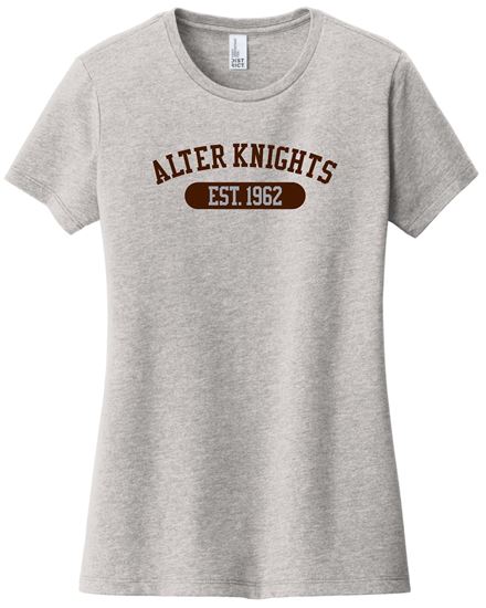 Picture of $5 OFF!! Clearance!! - Ladies Medium -  V.I.T. Short Sleeve Tee by District DT6002 - 1 Light Heather Grey or 1 White -  2 Left!!