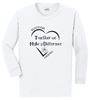 Picture of Kettering Beavertown - Youth - Long Sleeve Tee w/ Heart Logo by Gildan 5400B - Carolina Blue, Sports Grey, or White
