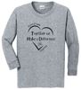 Picture of Kettering Beavertown - Youth - Long Sleeve Tee w/ Heart Logo by Gildan 5400B - Carolina Blue, Sports Grey, or White