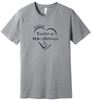 Picture of Kettering Beavertown - Adult/Unisex - Jersey Short Sleeve Tee w/ Heart Logo by Bella + Canvas BC3001CVC - Athletic Heather, Heather Carolina Blue, or Heather Charity Pink