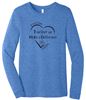Picture of Kettering Beavertown - Adult/Unisex - Long Sleeve Tee w/ Heart Logo by Bella + Canvas BC3501(CVC) - Athletic Heather, Heather Columbia Blue, or Solid White Blend