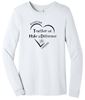 Picture of Kettering Beavertown - Adult/Unisex - Long Sleeve Tee w/ Heart Logo by Bella + Canvas BC3501(CVC) - Athletic Heather, Heather Columbia Blue, or Solid White Blend