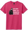 Picture of St. John Paul II - Youth & Adult/Unisex - Short Sleeve Tee by District DT6000(y) - Flush Pink, Heathered Kelly Green, or Heathered Royal