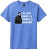 Picture of St. John Paul II - Youth & Adult/Unisex - Short Sleeve Tee by District DT6000(y) - Flush Pink, Heathered Kelly Green, or Heathered Royal