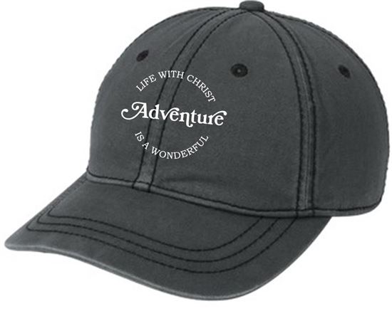 Picture of New! St. John Paul II - Thick Stitch Cap by District DT610 - Nickel/Black