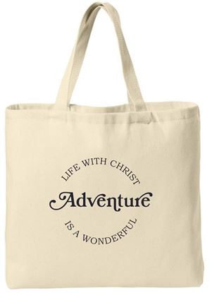 Picture of St. John Paul II - Ideal Twill Covention Tote by Port Authority BO50 - Natural or Navy