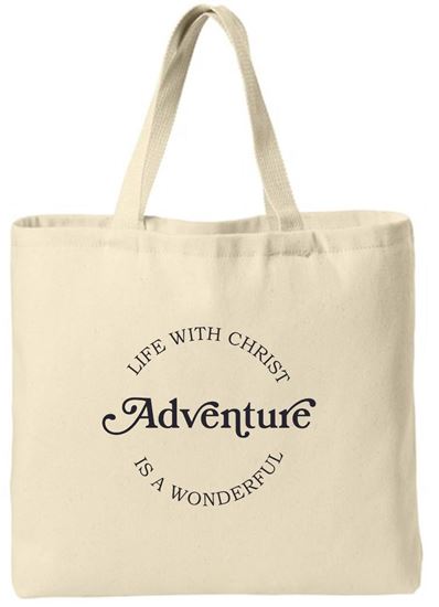 Picture of St. John Paul II - Ideal Twill Covention Tote by Port Authority BO50 - Natural or Navy