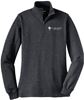 Picture of New! St. John Paul II - Ladies - 1/4 Zip Sweatshirt by Sports Tek LST253 - Graphite Heather or True Navy