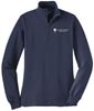 Picture of New! St. John Paul II - Ladies - 1/4 Zip Sweatshirt by Sports Tek LST253 - Charcoal Heather or True Navy