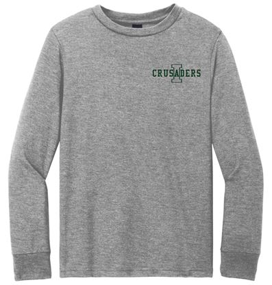 Picture of Incarnation - Youth & Adult/Unisex - Long Sleeve Gym Tee by District DT132(Y) - Grey Frost