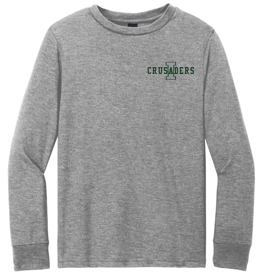 Picture of Incarnation - Youth & Adult/Unisex - Long Sleeve Gym Tee by District DT132(Y) - Grey Frost