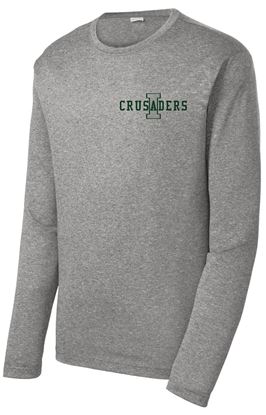 Picture of Incarnation - Adult/Unisex - Dri Fit Long Sleeve Gym Tee  by Sports Tek ST360LS - Vintage Heather