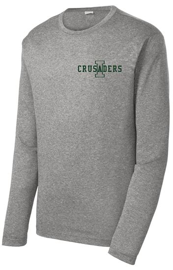 Picture of Incarnation - Adult/Unisex - Dri Fit Long Sleeve Gym Tee  by Sports Tek ST360LS - Vintage Heather
